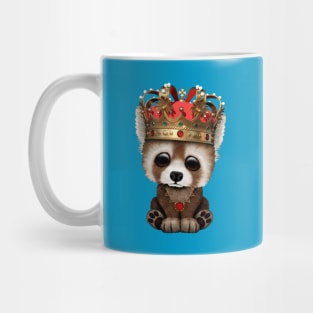 Cute Red Panda Wearing Crown Mug